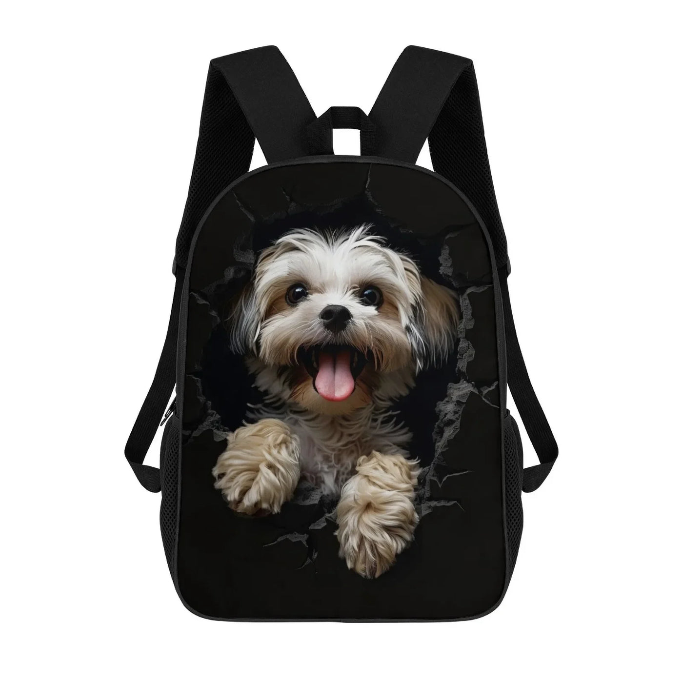 Lhasa Apso Dog Backpack Printed School Backpacks For Teenagers Back To School 17 Inch School Backpack Bag