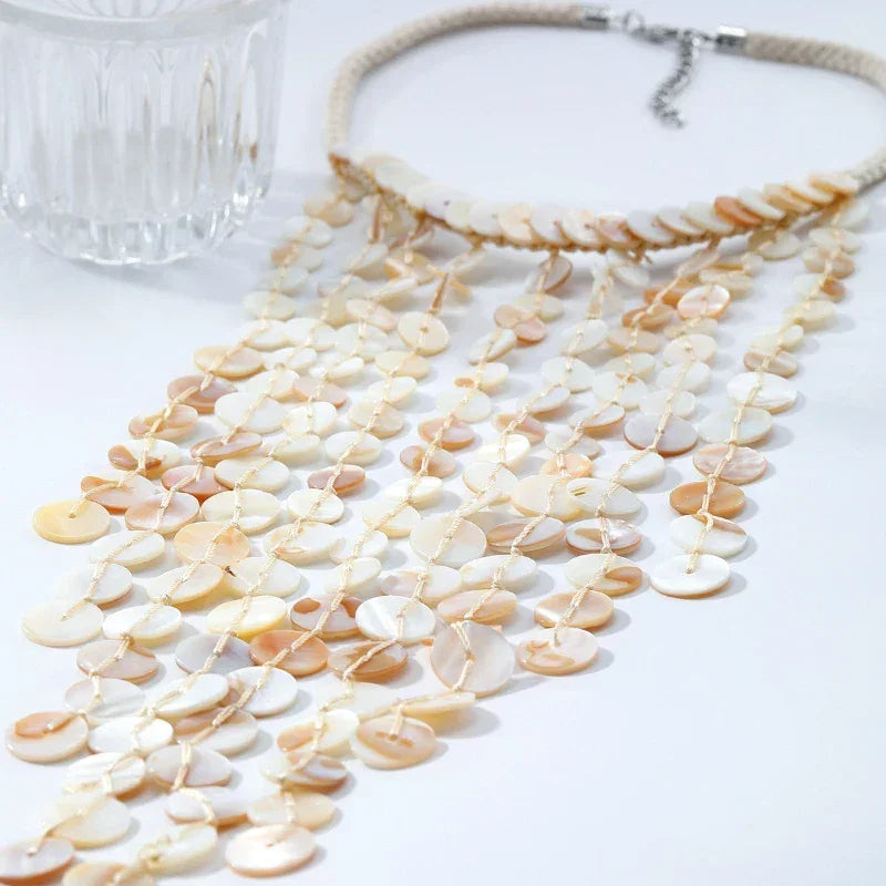 Luxury Exaggerated Multi-layer Pearl Necklace Women Romantic Elegant Baroque Long Chain Jewelry Accessories Bride Wedding Party