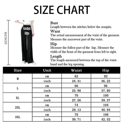 New Women Ankle-Length Wide Leg Pants Casual Summer Solid Elastic Waist Loose Ice Silk Pants Spring Summer Female Trousers