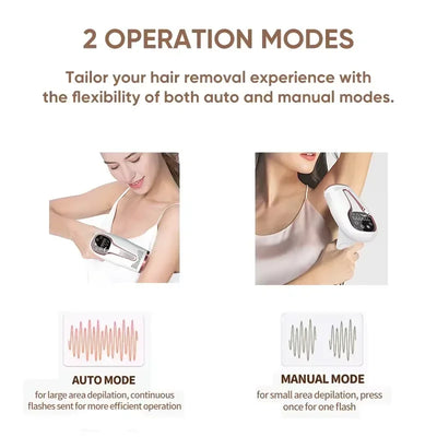 Professional Women Laser Hair Removal IPL Epilator Female Pulsed Light Electric Depilatory Device For Facial Body Bikini