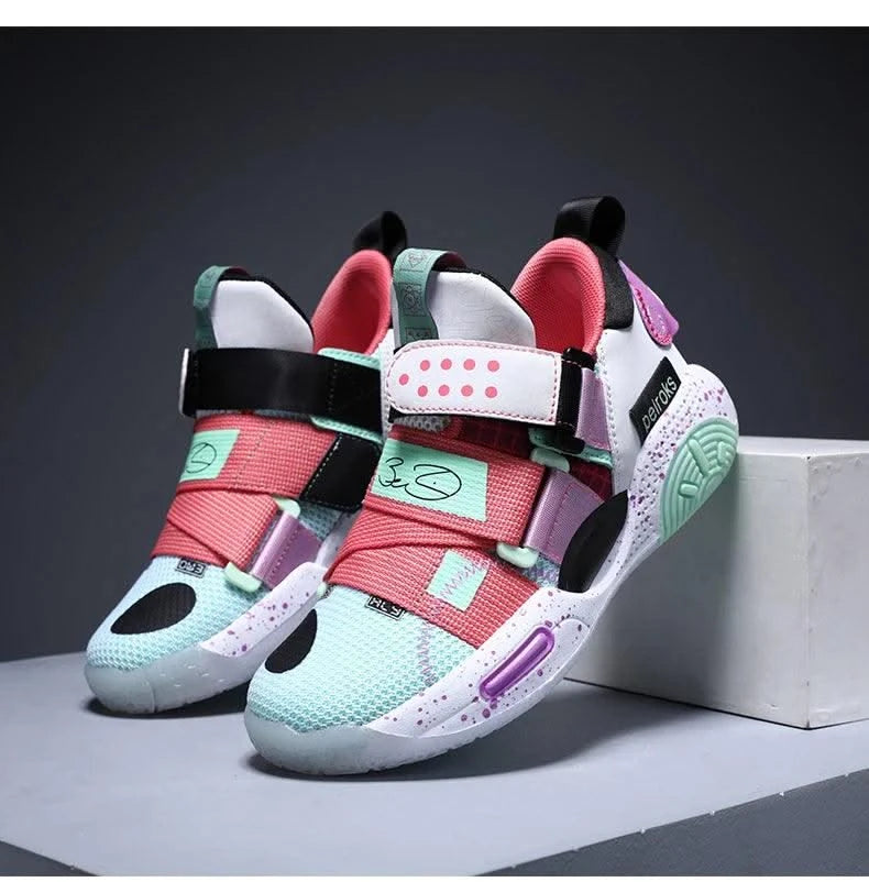 Children's Basketball Shoes For Boys Girls Non-slip Kids Sport Shoes Lightweight Outdoor Sneakers Trainers Footwear Comfortable