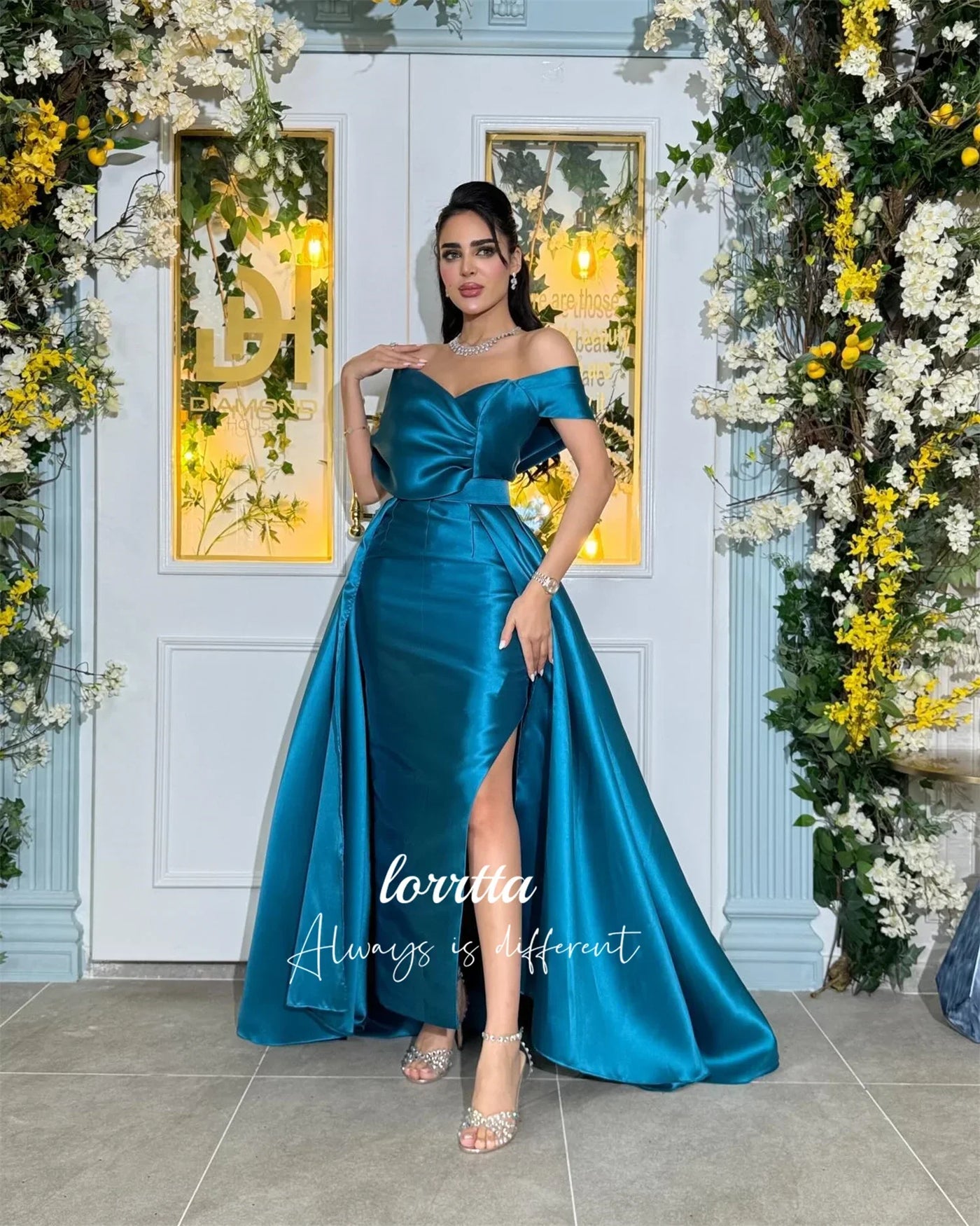 Lorrtta Grace Womens Dresses for Special Occasions Evening Dress Satin Fishtail Cut Luxury Dresses Women 2025 Robe Customized