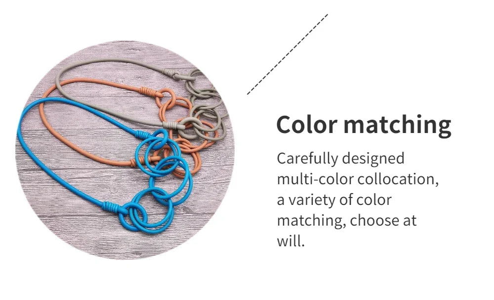 BARWODO New Rubber Chain Necklace For Women Simple Handmade Elasticity Jewelry Sweater Chains Party Accessories Luxury Necklaces
