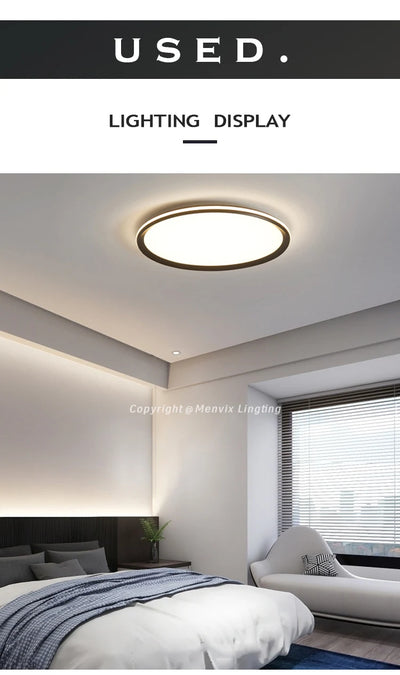 Modern LED Ceiling Light Minimalist Bedroom Lamp Home Decor Ceiling Chandelier Children's Room Lustre Living Room Lights Fixture