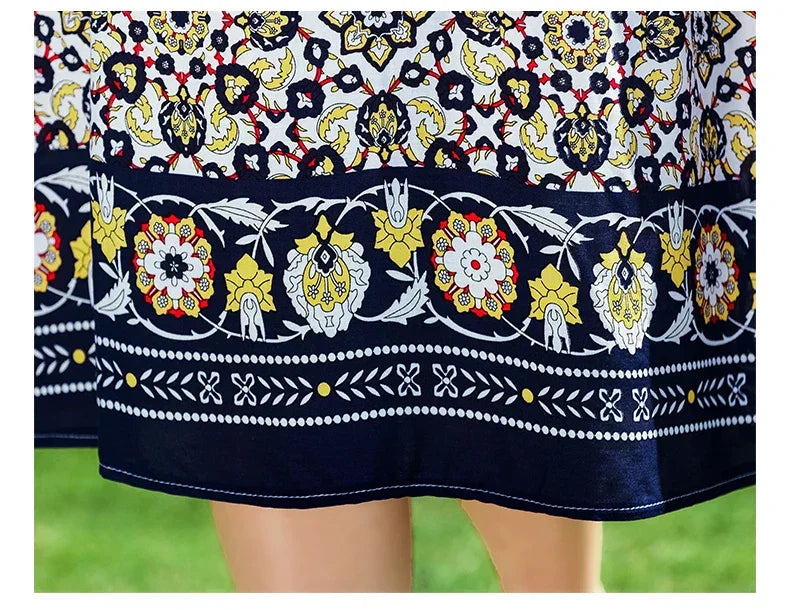 New 2024 Women Summer dresses print  Women  sleeveless Boho Beach Dress Vintage  Dresses  Sundress Beach Dress Tunic  Vestidos