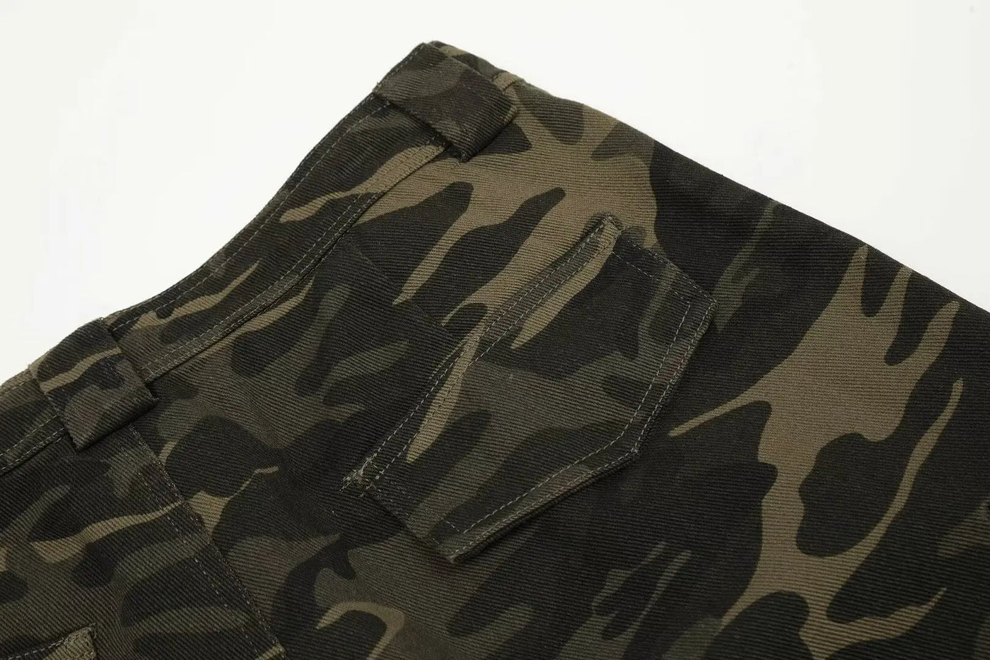 Simple Straight Trousers for Men Camouflage Pants New Casual Pants Man Lazy Comfortable New Literature and Art Trend