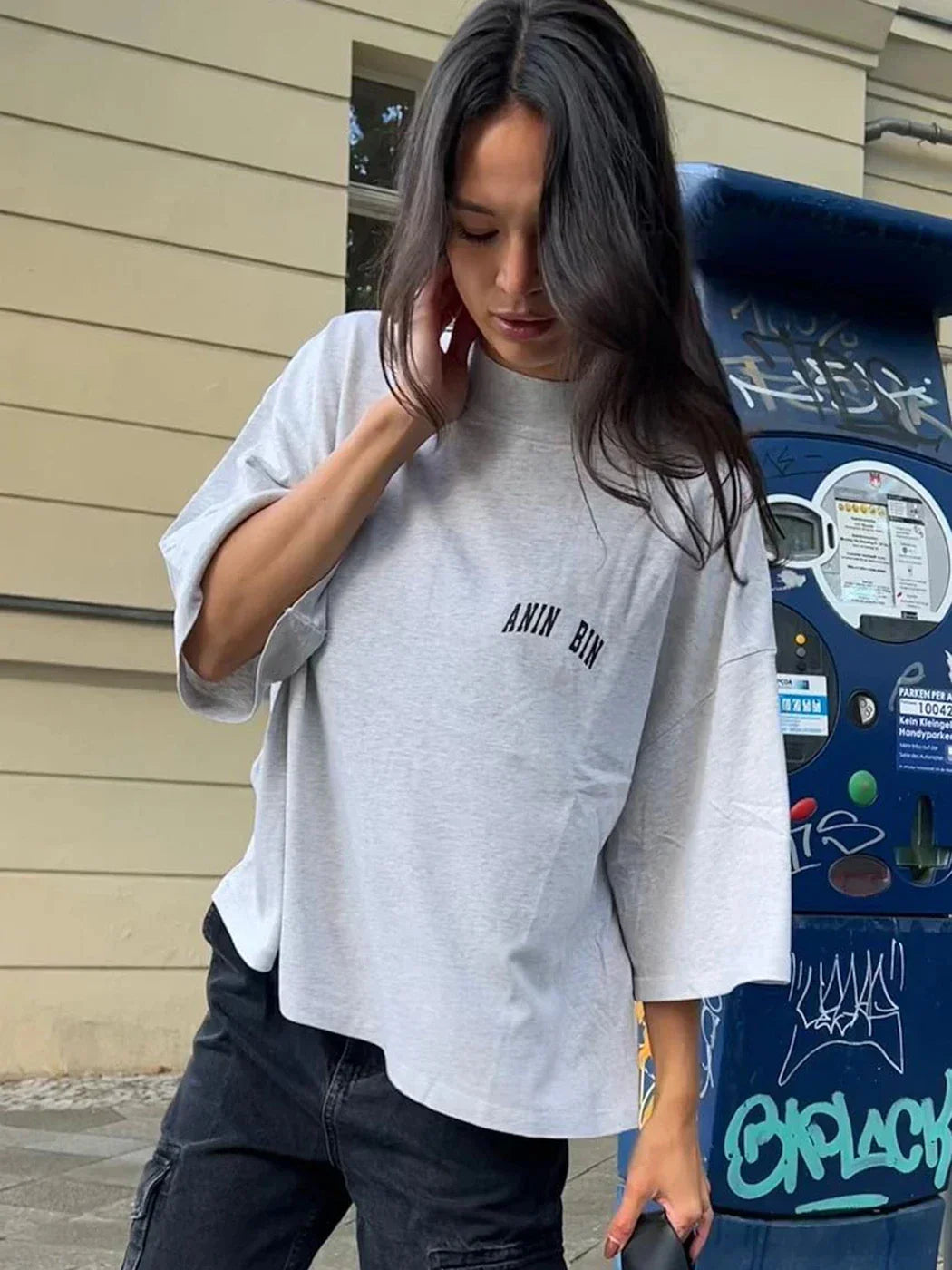 Graphic Aesthetic T-Shirts for Women Summer Clothes 2024 Cotton Half Sleeve Loose Tees Tops Oversized Female Fashion T-Shirt