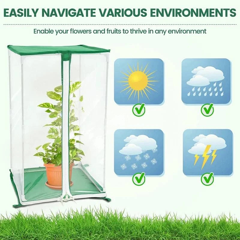 Garden Greenhouse Mini Portable Clear Plants Keep Warm Sunroom Flowers Protection For Garden Indoor Outdoor