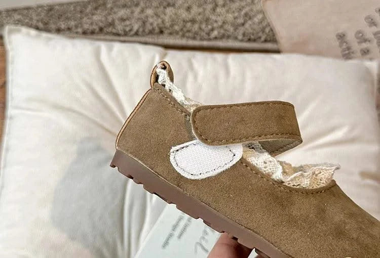 Children Soft Hook Loop Non Slip Flat Shoes |Spring Autumn Kids | Ruffles Toddler Girls Princess Shoes