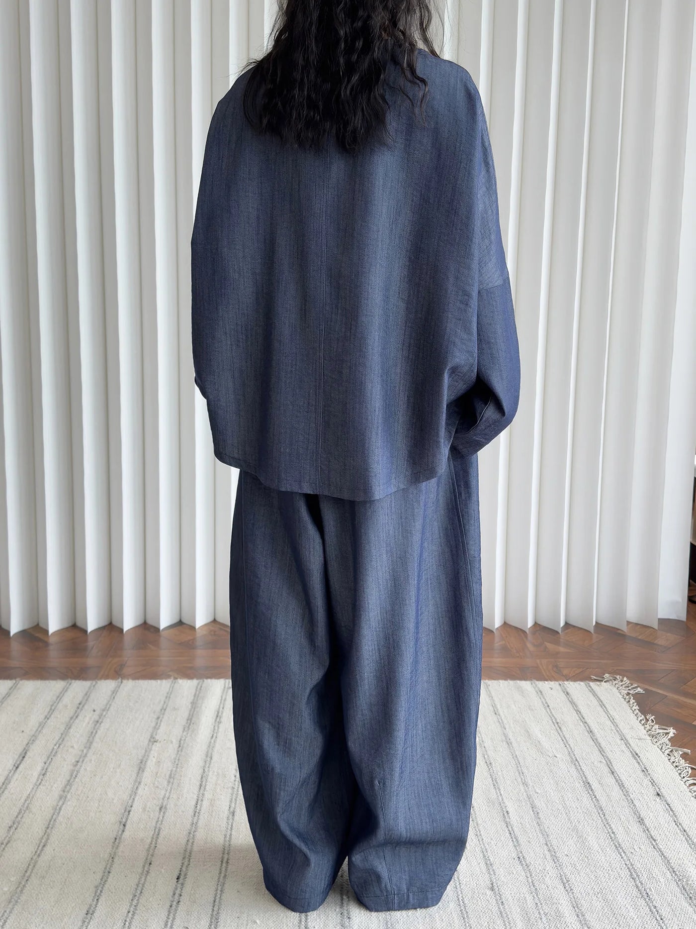 2025 Women Spring Two Pieces Suits Long Sleeve Cotton Blouses With Long Pants Wide Leg Two Pieces Sets Boho Suits Ladies Outfits