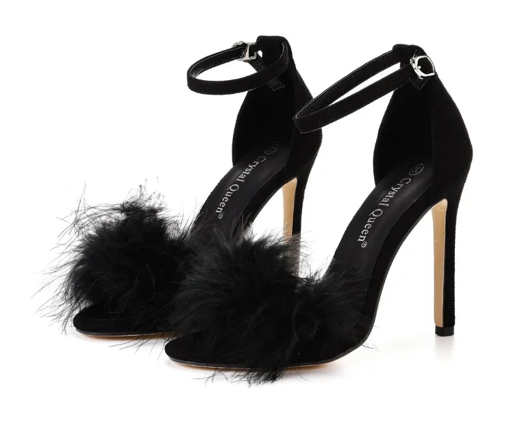 XIHAHA Fashion Sandals Women's Shoes Summer High Heels Stiletto Elegant Party Sexy Designer Woman Fish Mouth Sandals Dance Shoes