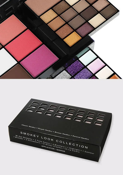 74 Colors Eyeshadow Lip Gloss Pearlescent Matte Concealer Flash Lipstick Women Cosmetics Professional Gift Box Christmas Makeup