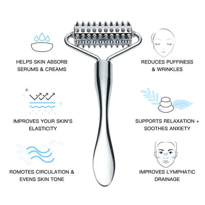Face Eye Roller Massage Neck Stick Spatula Massager Anti Eye Pouch Dark Circles Cream Spoon Applicator Removal Shrink Pores