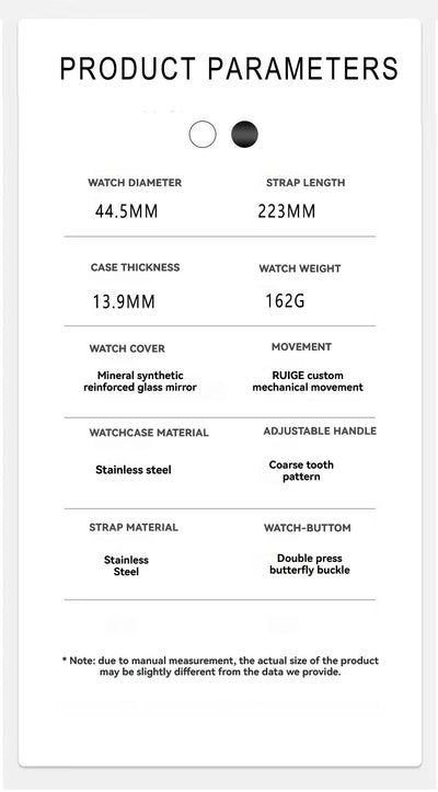 New authentic high aesthetic fully automatic mechanical watch for men, high-end brand fashion, business simplicity, niche trendy