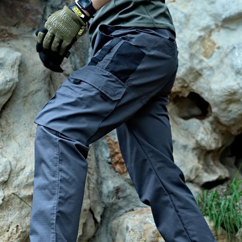 Tactical Cargo Pants Mens Multi Pocket Casual Trousers Waterproof Outdoor Cargo Pants Male Outwear Wear-resisting Trousers