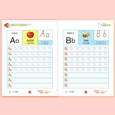 Hot SaleEnglish Excercise Book，Writing Learning English，For Kid Children kindergarten Exercises Calligraphy Practice Book libros