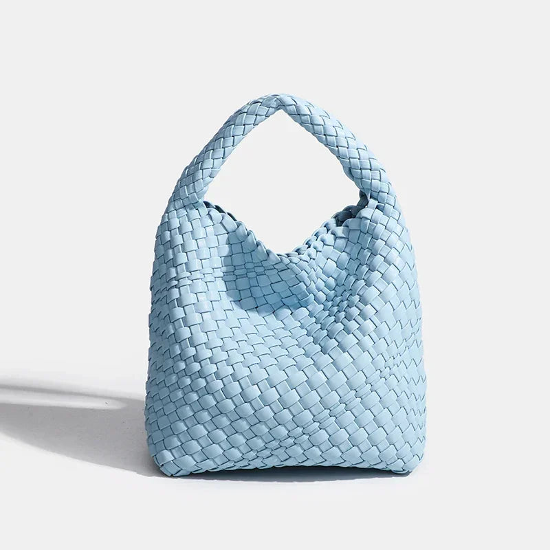 Designer bag Luxury 2024 woman bag Brand New Product PU Small size hand-woven bucket bag High quality Women's handbag