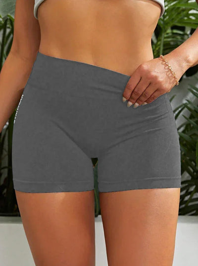 Women High Waist Workout Shorts Yoga Short Pant
