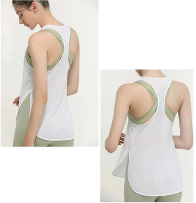 Sports Vests for Women Gym See Through Yoga Fitness Shirt Sports Top Black Running Vest Women's Jogger Shirts Workout Female