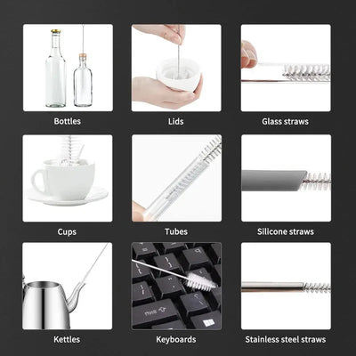 Bottle Cleaning Brushes Kitchen Nylon Multifunction Clean Brush Set Tattoo Equipment Pipeline Cleaning Tools