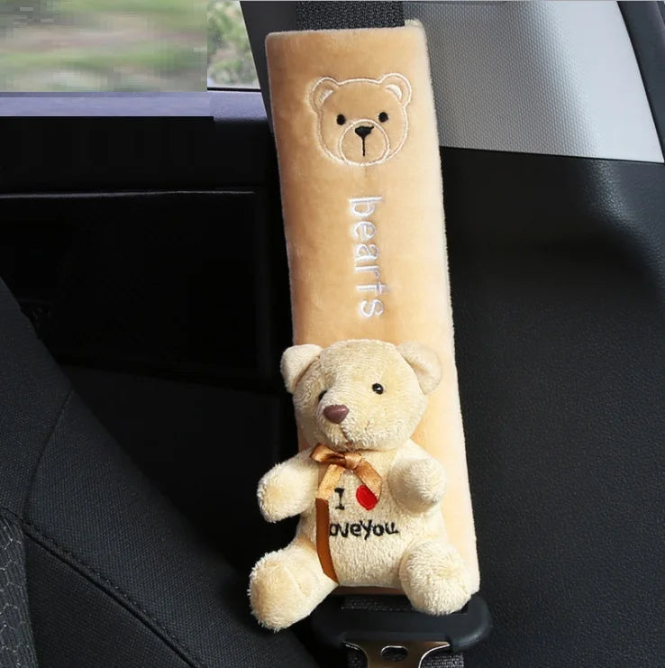 Cute Animal Car Seat Belt Pads Universal Car Seat Shoulder Strap Pad Cushion Cover Car Belt Protector Safety Belt Cover