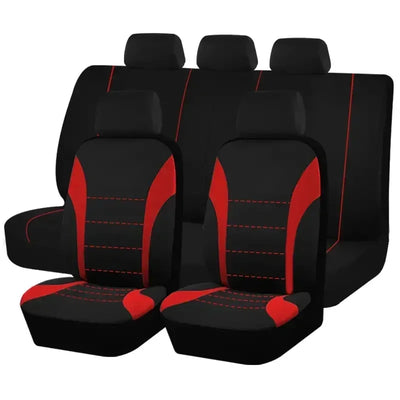 Seat Covers 9pcs Set Car Cushion Auto Accessories Seat Protect Five-Seat Universal Black Gray Blue Red