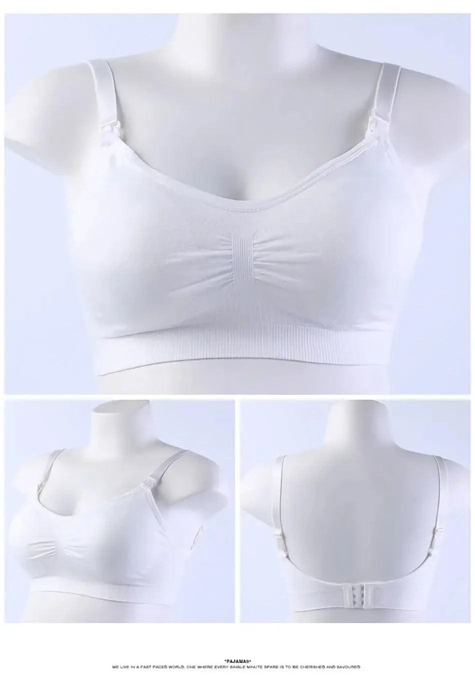 Maternity Nursing Bras Detachable Breathable Breastfeeding Pregnant Women Seamless Underwear Breast Feeding Plus Size Bralette