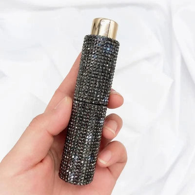 Luxury 10ml Perfume Spray Bottle Bling Rhinestones Refillable Perfume Atomizer Empty Bottle Travel Cosmetic Essential Container