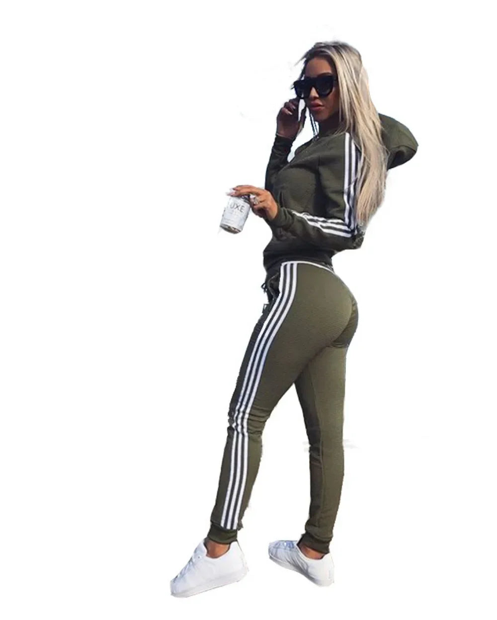 Women Tracksuits Fall Fashion Sweatpants And Hoodie Set Sweatsuit 2 Piece Set Casual Workout Fitness Training Women'S Jogger Set