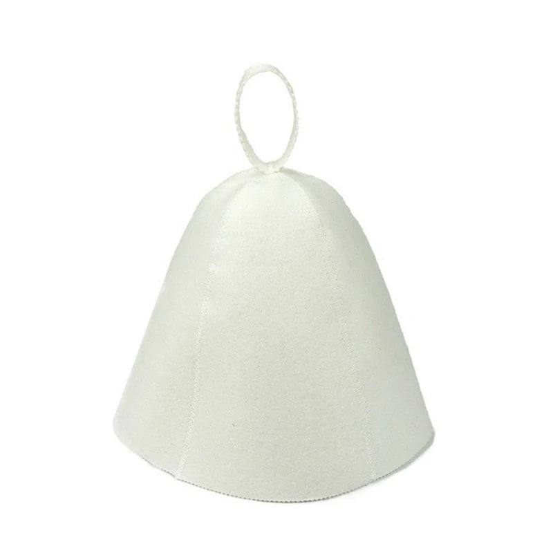Sauna Hats Thicken Wool Felt Shower Cap Hair Turban Quickly Towel Drying Hats Felt Sauna Hat Men Dry Sauna Cap for Man