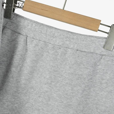 Stylish Women Tracksuits Spring 2pcs Outfits Solid Work Matching Sets 2025 ZANZEA Casual Long Sleeve Blouse Dress Suits Oversize