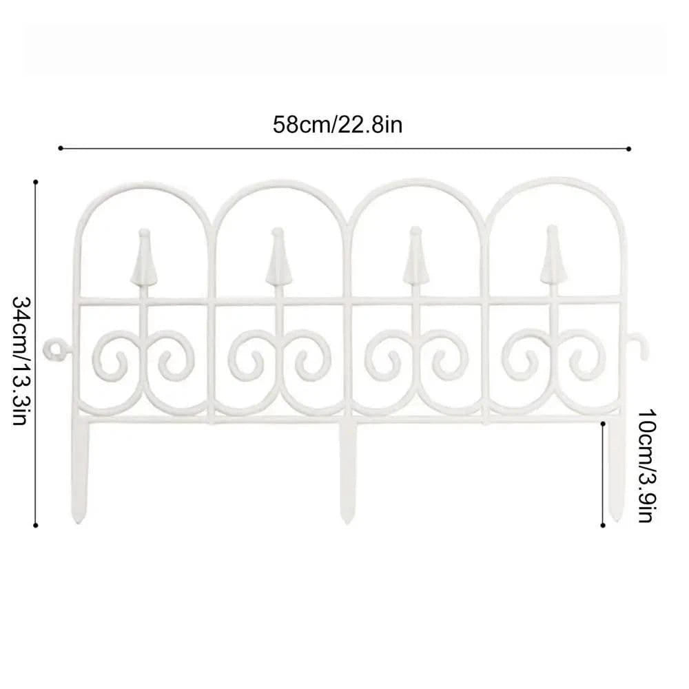 Garden Edging Fence Bendable Landscape Border Decorative Garden Fence Plant Lawn Flower Bed Fencing Barrier Home Yard Decor