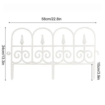 Garden Edging Fence Bendable Landscape Border Decorative Garden Fence Plant Lawn Flower Bed Fencing Barrier Home Yard Decor