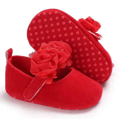 Children's Soft-Soled Flat Shoes With Design | Baby Shoes For All Seasons 0-1 Year Old |Girls Princess Shoes | First Walkers