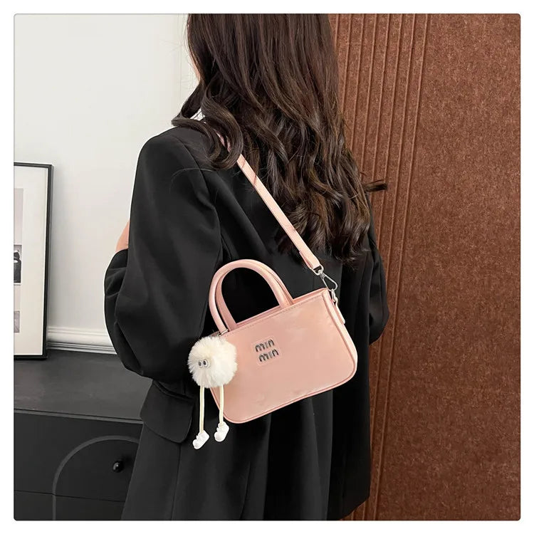 2025 New Women's Luxury Handbag Designer Small Square Purse Fashion Top Handle Crossbody Bag Elegant Shoulder Bag Trendy Clutch