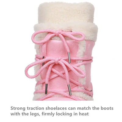 Snow Boots for Women Hairy Fuzzy Fluffy Furry Fur Boots 2025 Winter Boots for Women Waterprrof Pink Black White Fur Snow Boots