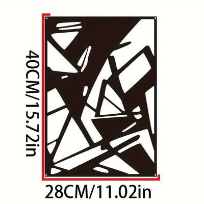 Abstract Metal Wall Art - Minimalist Single Line Decorative Sculpture. Modern Wall Decor for a Stylish Wall Art Display