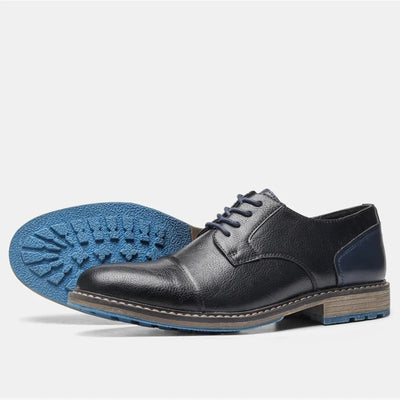 Retro Men's Derby Shoes 2024 New Men Casual shoes Fashion Men Leather Shoes