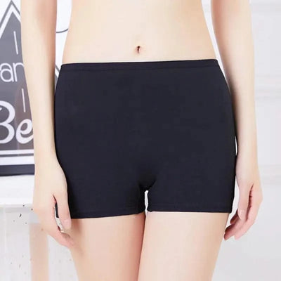 Ladies' Boxer Briefs Women's High Waist Large Size Quarter Underwear Female Cozy Cotton Antibacterial Legging Flat Legged Shorts