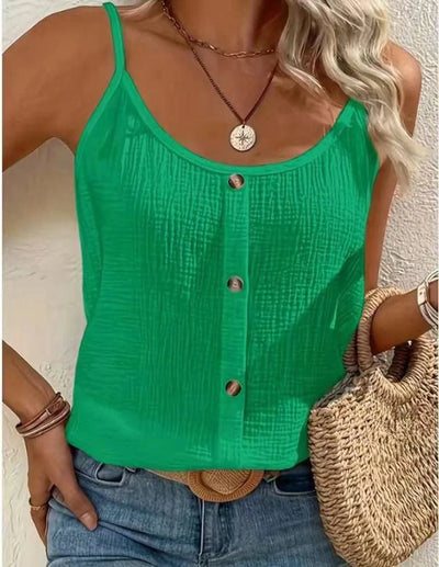 Women Cami Tops Slim Scoop Neck Backless