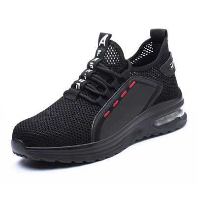 Lightweight Men's Safety Shoes Steel Toe Men's Work Shoes Slip Resistant Reinforced Shoes Man Fashion Breathable Sneaker