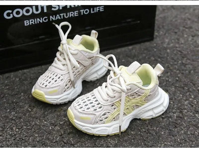 Children's sports shoes for boys and girls, new style for summer 2025, single mesh upper for breathability