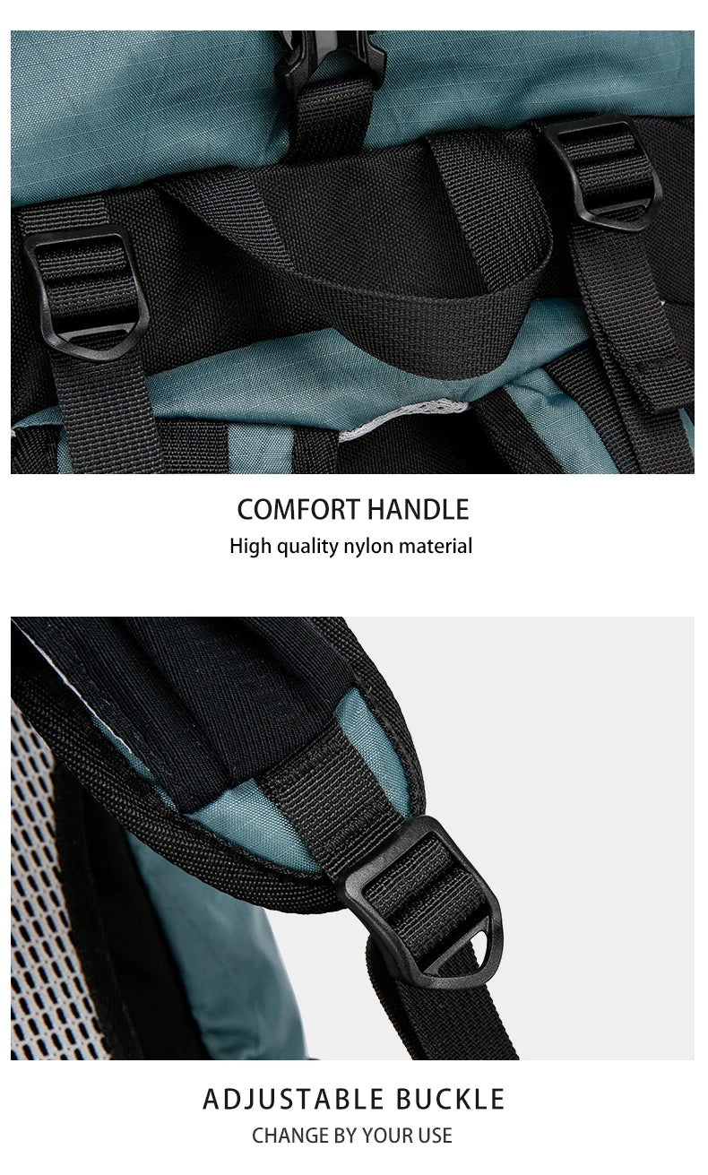 30L Hiking Backpack Daily Travel Wear-Resistant Waterproof Professional Climbing Large Capacity Roll-Up Shoulder Bag 2025 New