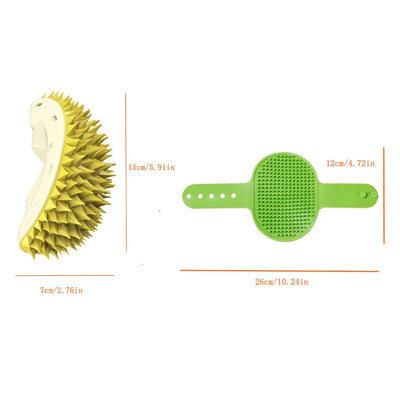 Cat Scratcher Massager Pet Hair Removal Massage Comb Kitten Wall Corner Self Cleaning Rubbing Grooming Brush Cats Accessories