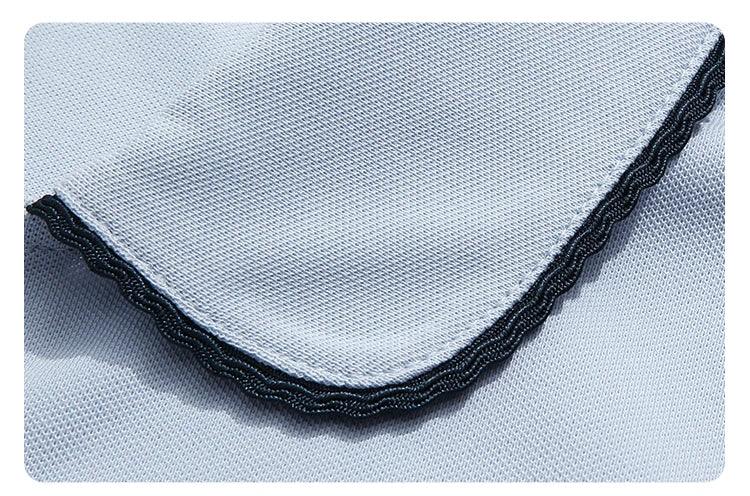 I BELIEVE YOU Blue Polo Collar T-shirt Top for Women Summer 2025 Butterfly Embroidered Breathable Short Sleeve Tees 2252015969