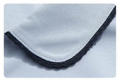 I BELIEVE YOU Blue Polo Collar T-shirt Top for Women Summer 2025 Butterfly Embroidered Breathable Short Sleeve Tees 2252015969
