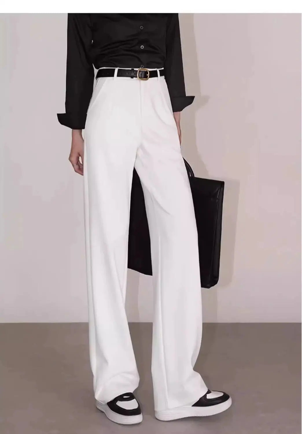 Suit Wide-Leg Pants for Women High Waist Temperament Drooping Wide-Leg Pants 2024 Spring New Loose Casual Trousers Ins