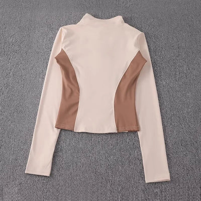 2024 long-sleeved sports sweater gym tops fitness sports jacket new women yoga jackets