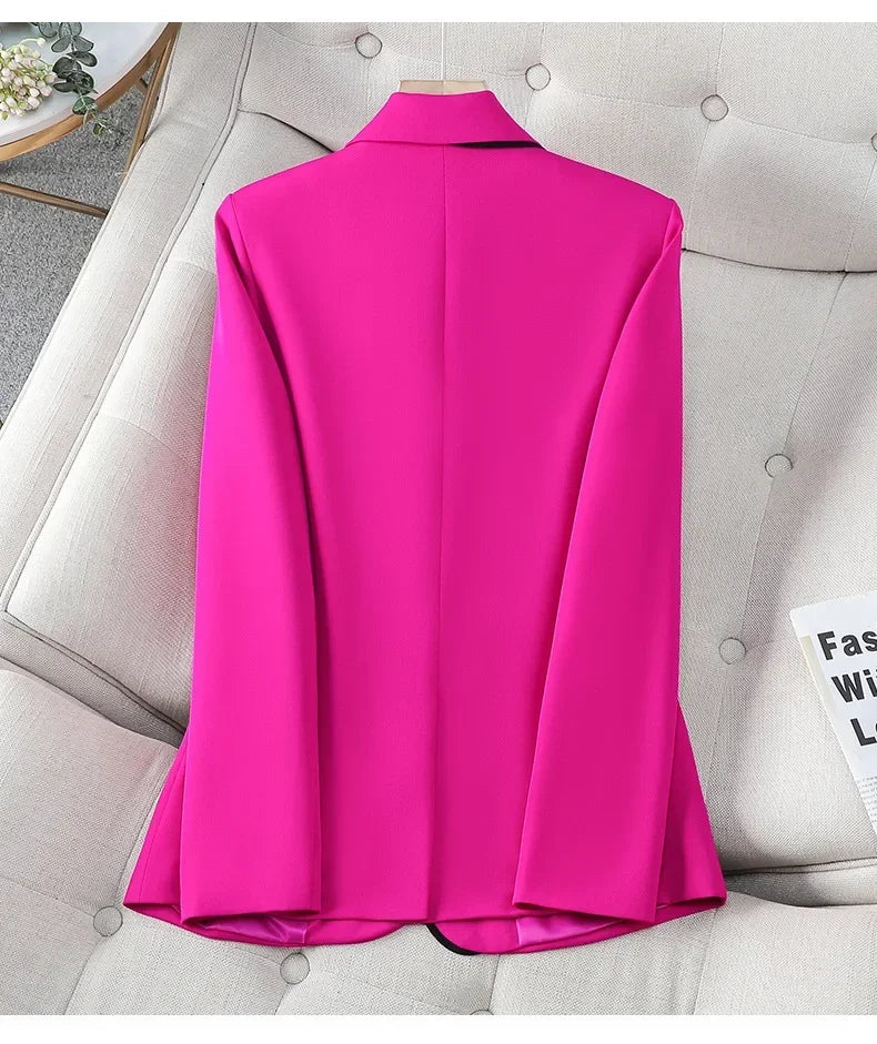 Luxury White Women's Blazer Women's Slim Suit Fashion Temperament Formal Suit Elegant Workwear Western-style Suit Jacket
