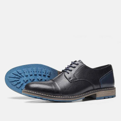 Men's Formal Shoes British Retro Brogue Shoes Mens Casual Business Leather Oxfords Men Office Dress Shoe Flats